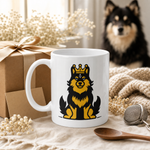 Finnish Lapphund Mug Royal Crown Nordic Dog Lover Gift Finnish Lapphund mug as a gift