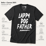 Bella+Canvas 3001 size and fit guide for the Lappy Dog Father Finnish Lapphund T-Shirt - For Proud Lapphund Dads Finnish Lapphund t-shirt