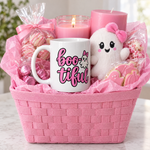 Finnish Lapphund Boo-tiful Halloween Mug Finnish Lapphund mug in a Halloween gift basket