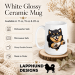 Care and product info for the Finnish Lapphund Mug Playful Puppy Nordic Dog Lover Gift Finnish Lapphund mug