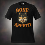 Bone Appétit Finnish Lapphund Halloween t-shirt in black
