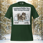 Finnish Lapphund fluffier than snowball t-shirt with winter humor dog artwork