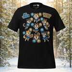 Finnish Lapphund go team t-shirt with playful cheerleader Lapphund illustrations