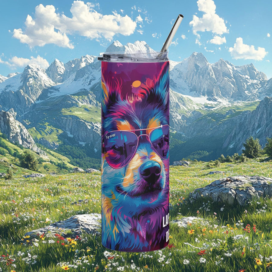 Finnish Lapphund Neon Groove Wild Lappy Tumbler 20oz