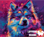 Finnish Lapphund Neon Groove Wild Lappy Tumbler 20oz