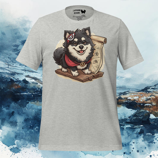 Treasure Hunter Finnish Lapphund Lappy Style Tee in grey