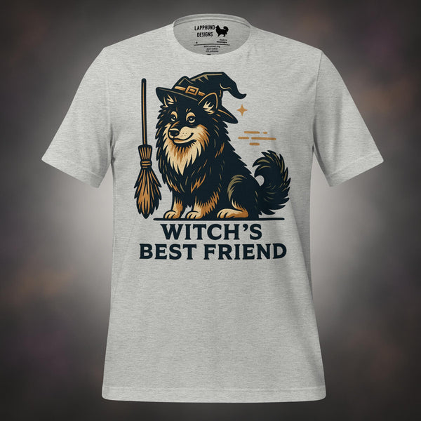 Witch’s Best Friend Finnish Lapphund Halloween T-Shirt