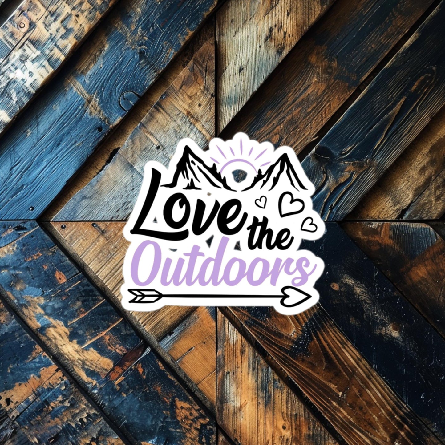 Love the Outdoors Sticker – Adventure Vinyl for Nature Enthusiasts