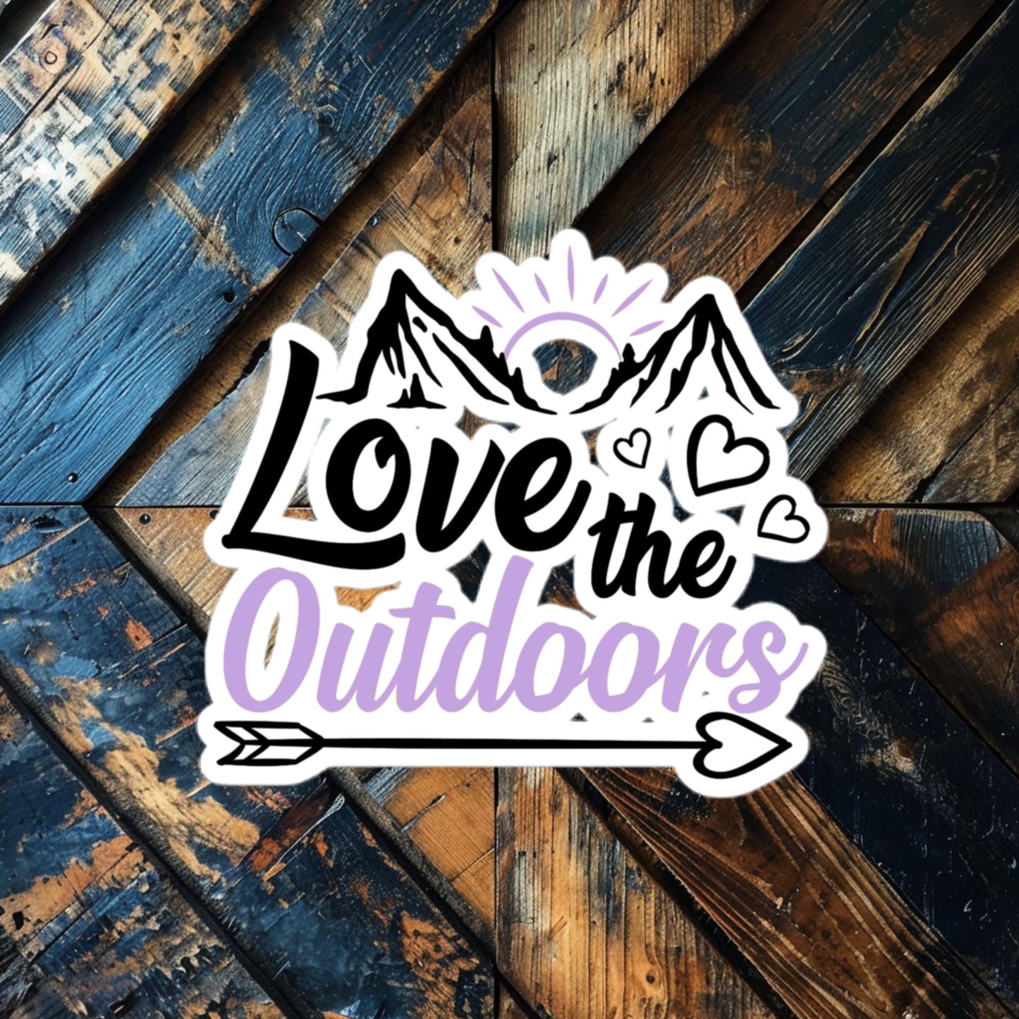 Love the Outdoors Sticker – Adventure Vinyl for Nature Enthusiasts