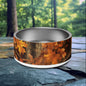 32oz dog bowl with maple leaf autumn design, perfect for nature-loving and adventurous pet owners.