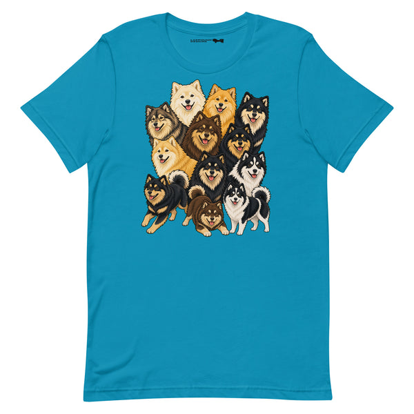 Finnish Lapphund Coat Colors Collage T-Shirt | Lapphund Designs