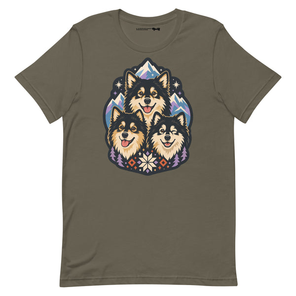 Finnish Lapphund Nordic Trio T-Shirt | Lapphund Designs
