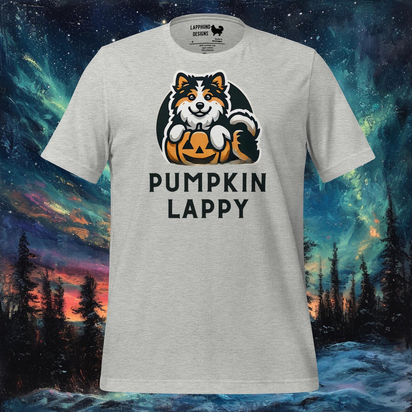 Pumpkin Lappy T-paita – Suomalainen lapinkoira Halloween Pumpkin Design