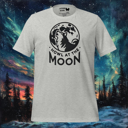 T-shirt Hurlement à la Lune – Chien finlandais de Laponie avec motif de pleine lune pour Halloween