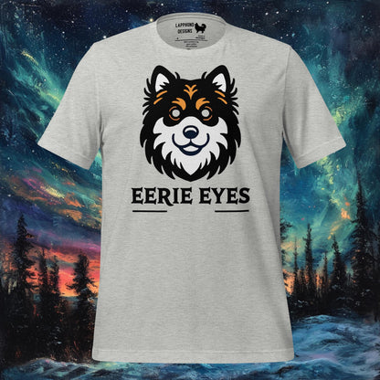 T-shirt aux yeux étranges – Motif Halloween du chien finlandais de Laponie