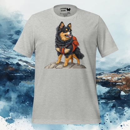 Trailblazer Lapphund T-Shirt – Finnish Lapphund Adventure Hiking Design