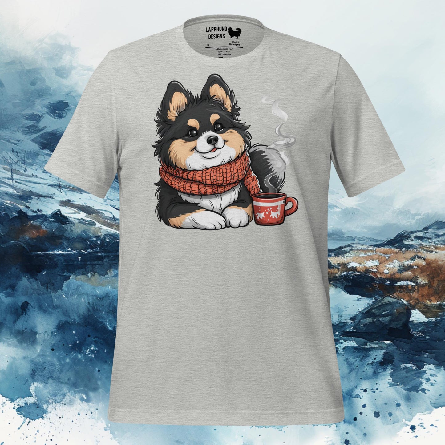 Cozy Moments Lapphund T-Shirt – Finnish Lapphund Winter Comfort Design