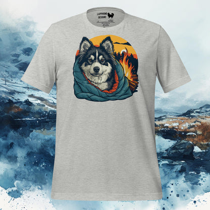 Finnish Lapphund T-Shirt – Campfire Bliss Design for Nature Lovers