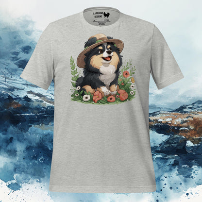 Finnish Lapphund T-Shirt – Floral Explorer Design for Nature Lovers