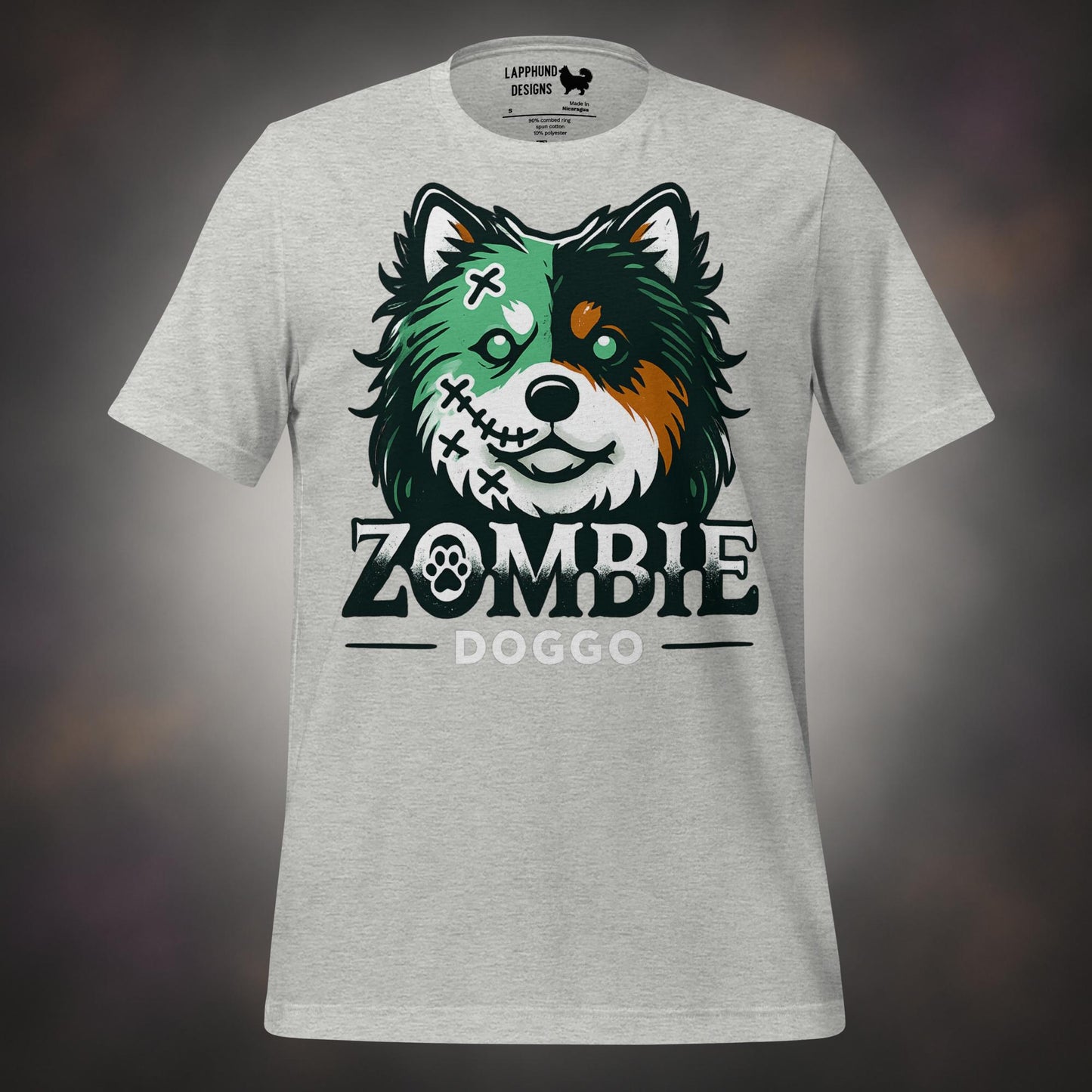 Finnish Lapphund Zombie Doggo Halloween T-Shirt