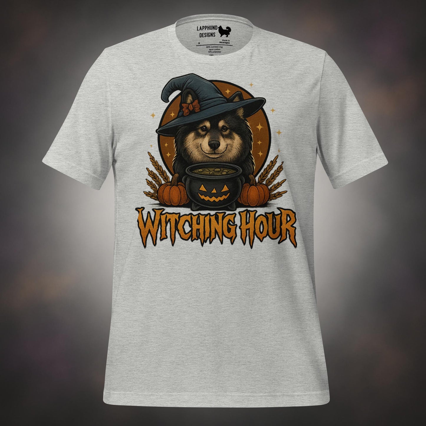 Finnish Lapphund Witching Hour Halloween T-Shirt