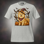 Finnish Lapphund Pumpkin Witch Halloween T-Shirt
