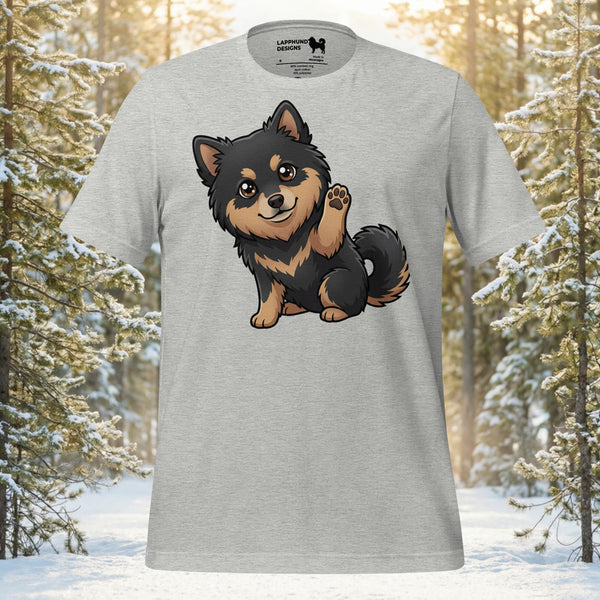 Finnish Lapphund Little Wave Lappy Tee | Lapphund Designs
