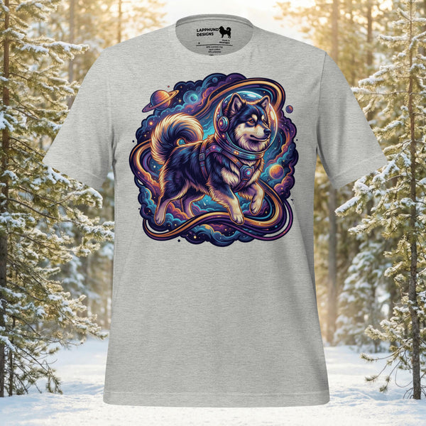 Finnish Lapphund Cosmic Adventure T-Shirt | Lapphund Designs