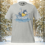 Finnish Lapphund Paper Boat Adventure T-Shirt | Lapphund Designs