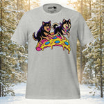 Finnish Lapphund Pizza Party T-Shirt | Lapphund Designs