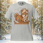 Finnish Lapphund Sauna Day Lappy Style Tee | Lapphund Designs