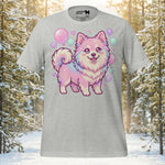 Finnish Lapphund Kawaii Pastel Bubble Fantasy Illustration T-Shirt | Lapphund Designs