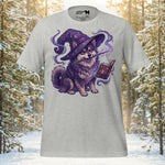 Finnish Lapphund Wizard Spellbook Fantasy Illustration T-Shirt | Lapphund Designs