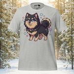 Finnish Lapphund Chibi Starry Sparkle Cute Illustration T-Shirt | Lapphund Designs
