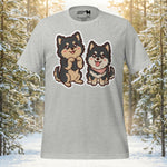 Finnish Lapphund Kawaii Paws Chibi Besties Graphic T-Shirt | Lapphund Designs