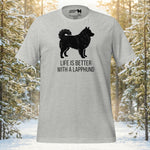 Finnish Lapphund Life is Better with a Lapphund Minimalist Graphic T-Shirt | Lapphund Designs