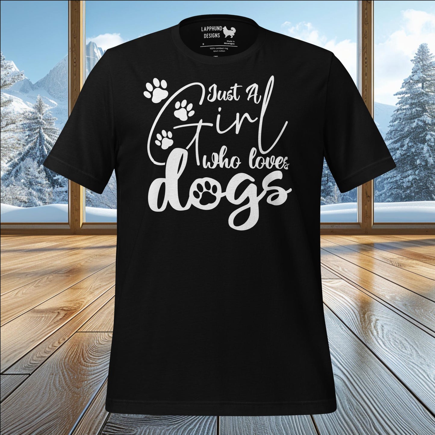 Just a Girl Who Loves Dogs T-Shirt – Celebrate Adventure and Outdoor Life