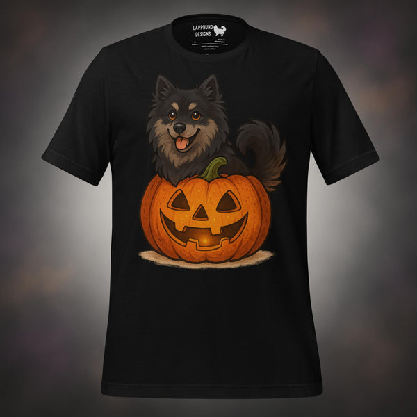 Finnish Lapphund Pumpkin Pup Halloween T-Shirt
