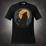 Finnish Lapphund Halloween Moon Howl T-Shirt