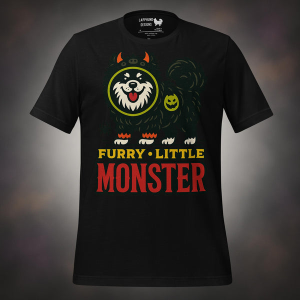Finnish Lapphund Furry Little Monster Halloween T-Shirt
