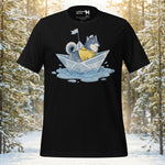 Finnish Lapphund Paper Boat Adventure T-Shirt | Lapphund Designs
