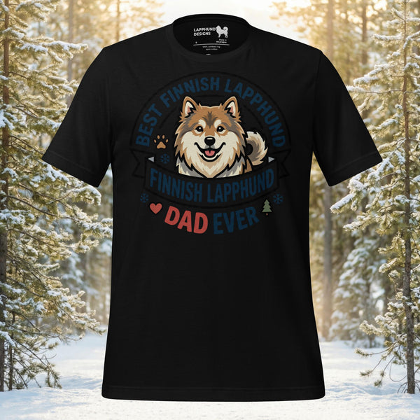 Finnish Lapphund Best Dad Ever T-Shirt | Lapphund Designs