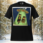 Finnish Lapphund UFO Encounter T-Shirt | Lapphund Designs
