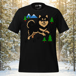 Finnish Lapphund Pixel Trail T-Shirt | Lapphund Designs