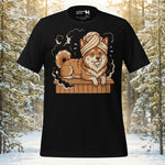 Finnish Lapphund Sauna Day Lappy Style Tee | Lapphund Designs