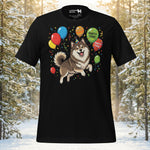Finnish Lapphund Birthday Party Balloons Celebration T-Shirt | Lapphund Designs