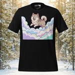 Finnish Lapphund Pastel Cloud Dreamscape Illustration T-Shirt | Lapphund Designs
