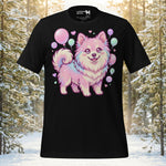 Finnish Lapphund Kawaii Pastel Bubble Fantasy Illustration T-Shirt | Lapphund Designs