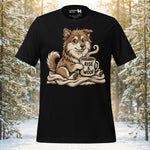 Finnish Lapphund Rise & Woof Coffee T-Shirt | Lapphund Designs