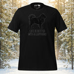 Finnish Lapphund Life is Better with a Lapphund Minimalist Graphic T-Shirt | Lapphund Designs